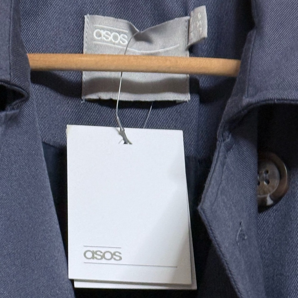 ASOS Dark Gray Trench Coat - Picture 4 of 7